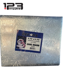 SQUARE QUARTER SLAB SILVER CAKE BOARD 9.75 X 11.75" 1/4 (12)