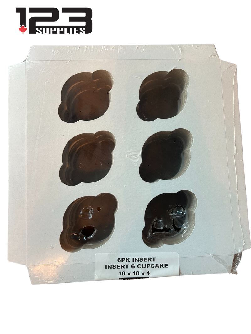 CUPCAKE INSERT 6 PK 10 X 10 X 4 (100)