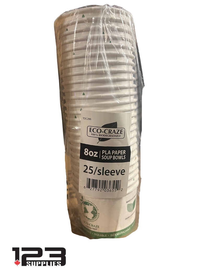 SOUP CONTAINER ECO FRIENDLY 8OZ (25)