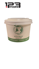KRAFT PAPER SOUP CONTAINER LIDS 8oz (25)