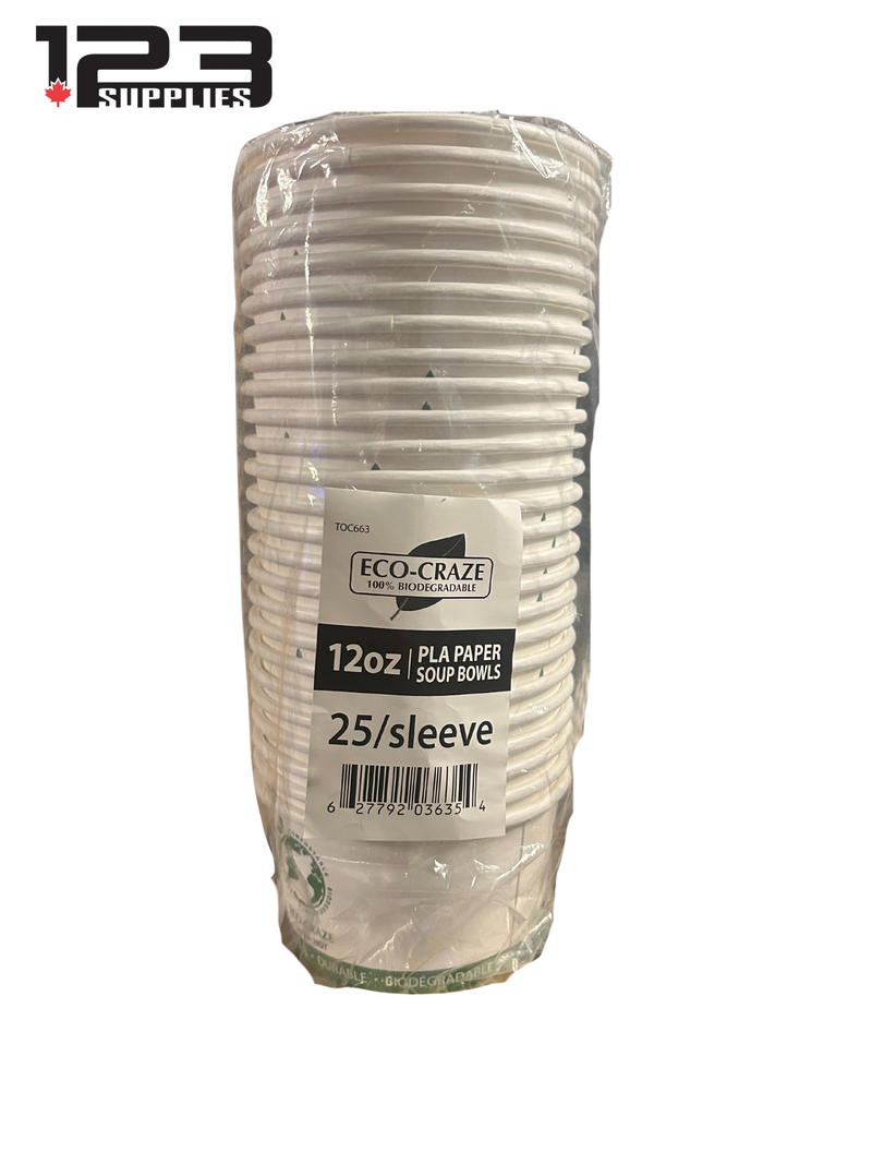 SOUP CONTAINER ECO FRIENDLY 12OZ (25)