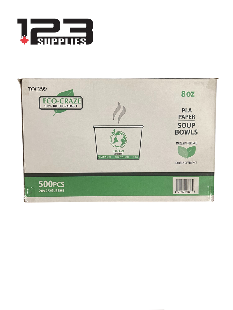 SOUP CONTAINER ECO FRIENDLY 8OZ (500)