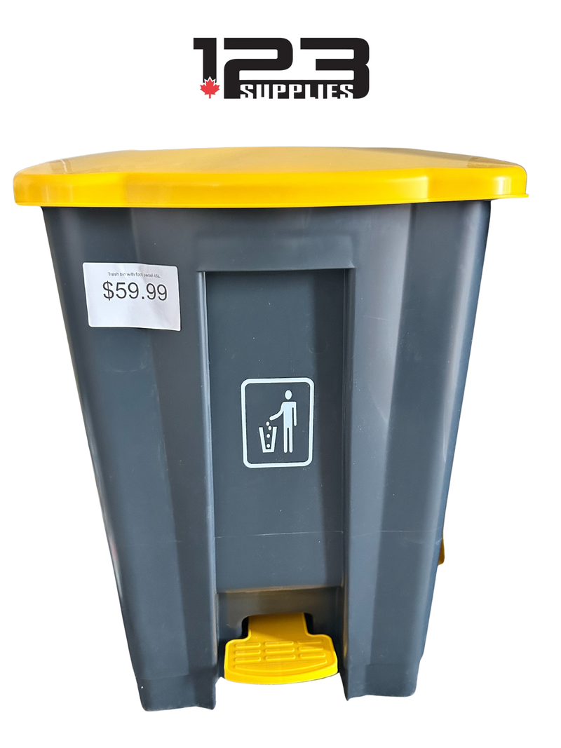 TRASH BIN WITH FOOT PEDAL 45L