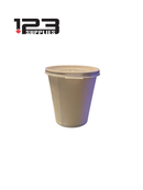 HOT COFFEE CUP WHITE FLAT LID 8OZ (1000)