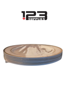 10" ROUND HOT STAMPING PLATE - WHITE / GOLD (20)