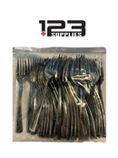 PLASTIC FORK - SILVER (40)