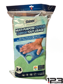 MULTI-PURPOSE MICROFIBER CLOTHS (8 PACKS OF 24) 14" X 14" ASSORTED COLOURS