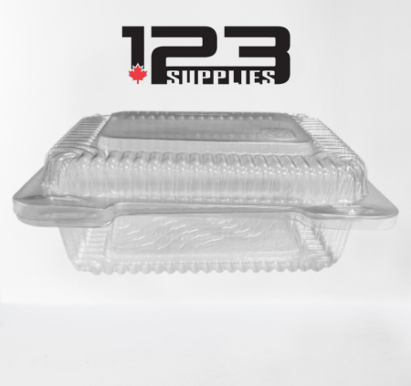 PLASTIC CLAMSHELL CONTAINER 9" CLEAR SQUARE (25)