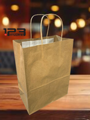 PAPER BAG WITH HANDLES SELF ADHESIVE 8 X 4.5 X 10.5 (10)