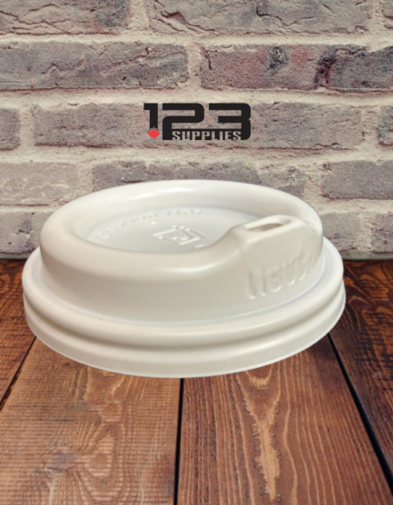 WHITE DOME LIDS FOR ECO FRIENDLY COFFEE CUP 10-24OZ (1000)