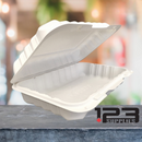 PEBBLE WHITE CONTAINER 9.25" X 6.5" X 2.25" -1 COMPARTMENT (150)