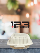 PEBBLE WHITE CONTAINER 6 X 6 X 3 (250)