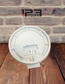 HOT COFFEE CUP WHITE FLAT LID 10-24 OZ (100)