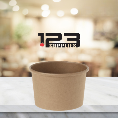 KRAFT PAPER SOUP CONTAINER - 8 OZ  (500)