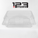 HINGED LID PLASTIC CONTAINER RECTANGULAR - 9 X 6 X 3 (400)