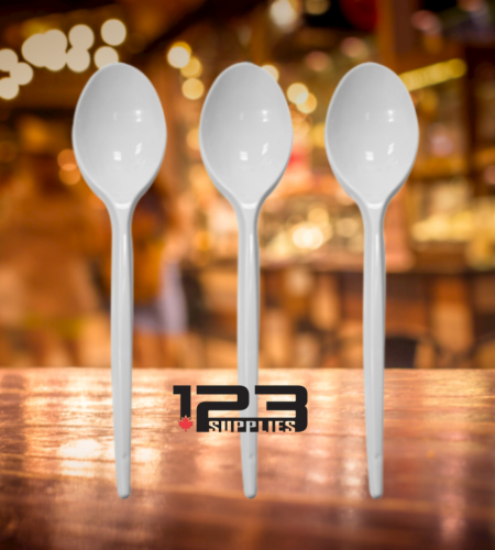 UNWRAPPED CUTLERY - REGULAR WHITE SOUP SPOON (1000)