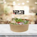 KRAFT PAPER SALAD BOWLS 33 OZ - 1000ml (200)- LIDS NOT INCLUDED