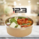KRAFT PAPER SALAD BOWLS 25 OZ - 750ml (200) - LIDS NOT INCLUDED