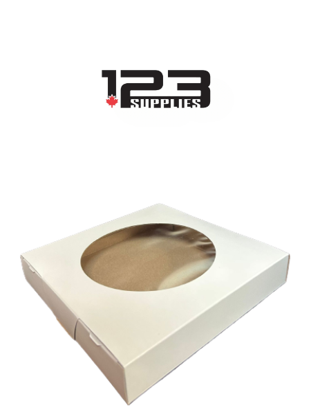 PIE BOX WITH WINDOW 9" X 9"X 2.5" (200)