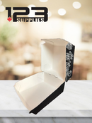 PAPER BURGER BOXES PRINTED - MEDIUM (50)
