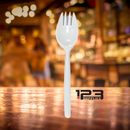 UNWRAPPED WHITE PLASTIC SPORKS (1000)