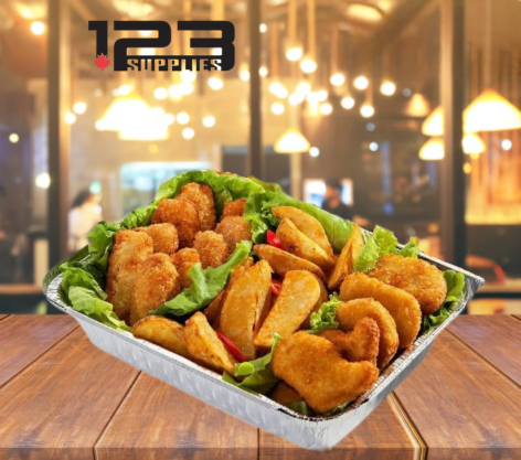 ALUMINUM CONTAINERS RECTANGULAR (lid sold separately) - 2.25 LB (500)