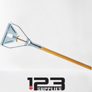 QUICK RELEASE SWING BAR WOODEN MOP HANDLE 60"