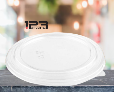 BAGASSE COMPOSTABLE BOWL CLEAR DOME LID 32OZ (50)