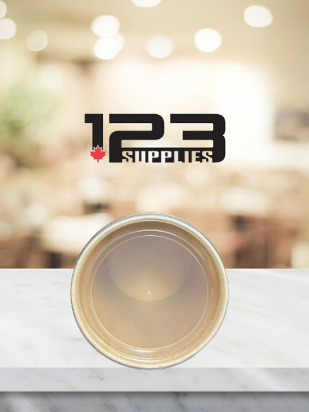 KRAFT PAPER SOUP CONTAINER LIDS 8oz (500)