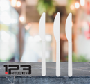 BIO BASED CUTLERY - WHITE KNIVES (100)