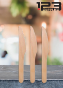 BIO BASED CUTLERY - NATURAL KNIVES (100)