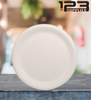 SUGARCANE BIODEGRADABLE PLATES - ROUND 8.75" (125)