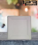 SUGARCANE PLATES SQUARE BIODEGRADABLE - 10" (40)