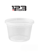 PLASTIC DELI CONTAINER COMBO (with lid) - 16 OZ DYNASTY (240)