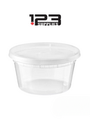 PLASTIC DELI CONTAINER COMBO (with lid) - 12 OZ DYNASTY (240)