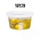 PLASTIC DELI CONTAINER COMBO (with lid) - 12 OZ DYNASTY (24)