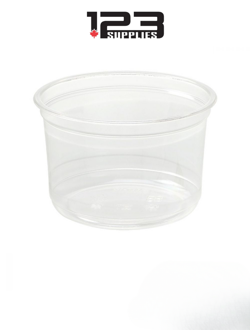 PLASTIC DELI CONTAINERS (lid sold separately) 12 OZ REGULAR CLEAR (50)