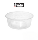 PLASTIC DELI CONTAINERS (lid sold separately) 8 OZ REGULAR CLEAR (500)