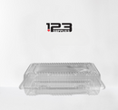 HINGED LID PLASTIC CONTAINER RECTANGULAR - 8 x 6 x 3 (500)