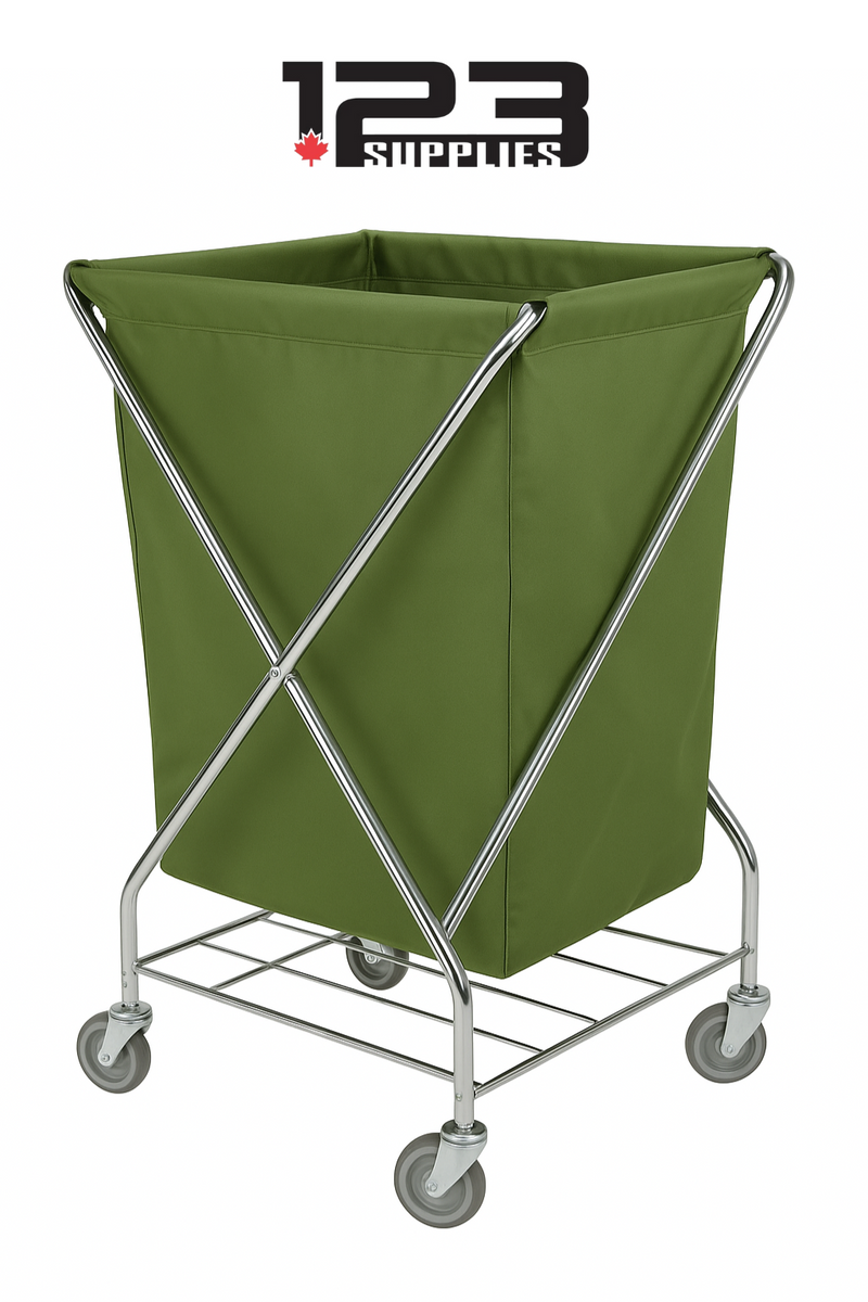 LAUNDRY CART WITH STEEL FRAME