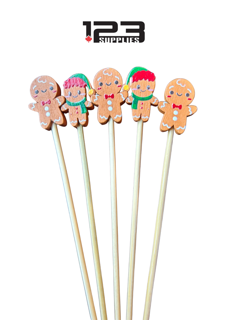 GINGERBREAD MAN SKEWERS (25 PACK)