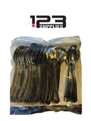 PLASTIC SPOON - SILVER (50)