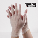VINYL GLOVES - MASTER CASE CLEAR LARGE (10)