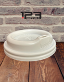 HOT COFFEE CUP WHITE DOME LIDS 8OZ (50)