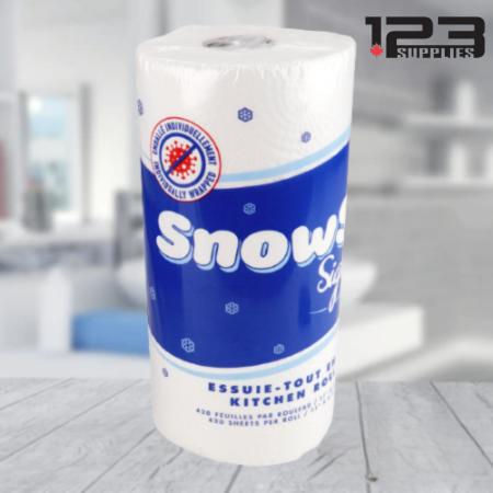 KITCHEN ROLL TOWEL - SNOWSOFT - 420 SHEETS (UNIT)