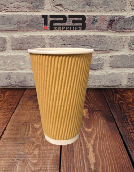 HOT COFFEE CUPS RIPPLE 16OZ - LIDS NOT INCLUDED (500)