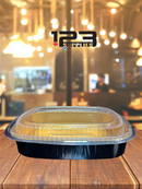 BLACK & GOLD GOURMET TO GO 72OZ SIDE DISH AND DOME LID (50)