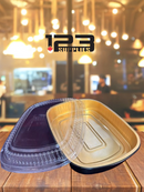 BLACK & GOLD GOURMET TO GO 72OZ SIDE DISH AND DOME LID (50)