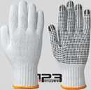 COTTON WITH PVC DOTS GLOVES (12 PAIRS)