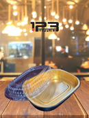 BLACK & GOLD GOURMET TO GO 22OZ SIDE DISH AND DOME LID (5)